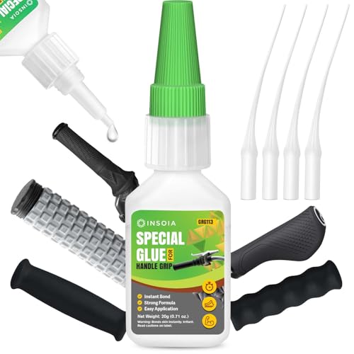 Grip Glue, 20g Quick Dry Handlebar Grip Adhesive for Motorcycle, Dirt Bike, ATV, Bicycle, Ebike & Snowmobile – Quick-Dry, Waterproof, Flexible Repair Clear Glue - size: 20 Grams * 1 Pack, style: Grip Glue
