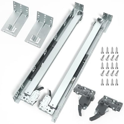 15 Inch Soft Close Undermount Drawer Slides 6 Pairs,5D Adjustable Full Extension Face Frame Cabinet Sildes, 100LB Load Capacity Rail Runners with Detachable Bottom Rear Mount Brackets - size: 15 Inch, style: 5D-6 Pair
