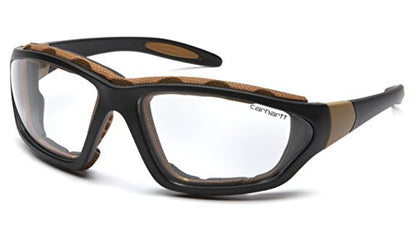 Carhartt Carthage Safety Eyewear with Vented Foam Carriage, Clear Anti-Fog Lens - color: Clear Anti-fog Lens, style: Clear Anti-fog Lens