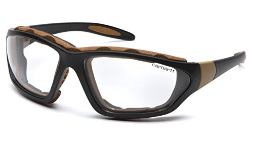 Carhartt Carthage Safety Eyewear with Vented Foam Carriage, Clear Anti-Fog Lens - color: Clear Anti-fog Lens, style: Clear Anti-fog Lens