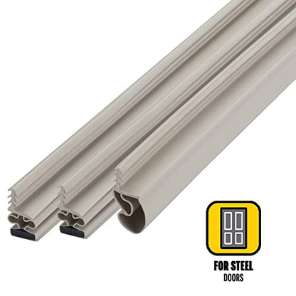 M-D Building Products 01610 Beige Vinyl with Magnetic Strip Top and Sides Door Seal Kit for Steel Doors - color: Beige