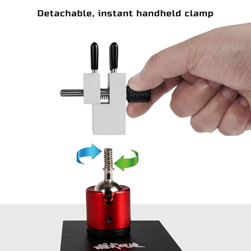 Tabletop Vise Mini Vice Multifunctional Professional Model Building Tool Workbench Vise with Spherical Rotating Metal Base for Hobbies,Jewelry Model Figures Sculpture - style: MS083