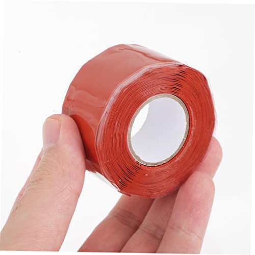 VALICLUD Pipe Sealing Tape Self Adhesive Silicone Rubber Flexible Sealant for Plumbing Repairs Stop Leaks Resistant to Compression and Weathering Red