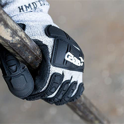 Cestus 3008, ANSI A4 Cut-Resistant Impact Gloves (1,3,12,48 Pairs) Nitrile Coated, Heavy Duty Work Gloves for Construction - size: Large, style: 1 Pair