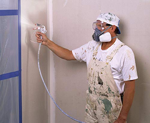 3M Reusable Respirator Half Facepiece 7503, NIOSH, 3M Cool Flow Valve, Dual Airline Supplied Air Compatible, Integrated Dropdown Suspension, Bayonet Connections, For Chemical Handling, Painting, Large - size: Large