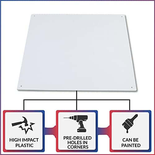 Access Covers - Outlet Covers for Drywall Patch - HIPS Access Panel Covers - 12"x12" Wall Access Door for Plumbing, Electrical Access - Textured, Paintable, No Springs or Hinges - American Built Pro - size: 12"x12" OD