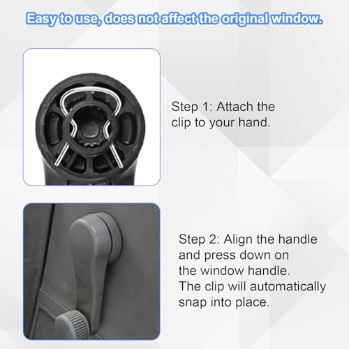 76951 Window Handle Removal Tool with 20pcs 76980 Retainer Clips, Window Handle Crank Removal Tool Metal Mechanic Automotive Repair Kit for Most Car Door Panel