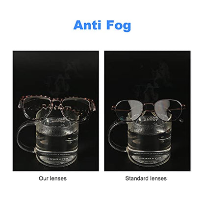 Stylish Safety Glasses Goggles for Women Girls Anti-fog Glasses Protective Eyewear Clear Glasses - color: 3 Pack: Blue+tortoise+black
