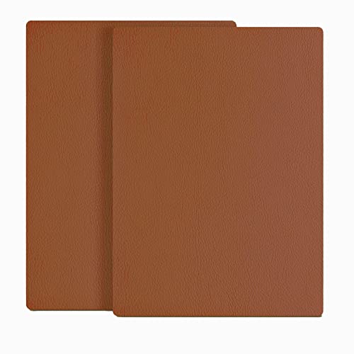 ILOFRI Leather Repair Patch 8x11 inch 2 Pcs, Self Adhesive Vinyl and Leather Repair Kit for Couch, Car Seats, Boat Seat, Furniture, Upholstery, Auto Interior, Sofa, Chair -Light Brown #2 - color: Light Brown #2, size: 8x11 inch x 2Pcs