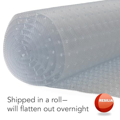 Pet Carpet Protector - Doorway Damage Deterrent and Scratch-Stopper for Cats, Dogs, and Pets, Heavy-Duty PVC Runner, Cut to Fit, Clear, 15 Inches x 48 Inches, Made in The USA - size: 1'3" x 4' (Rectangular)