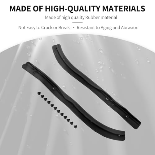 JeCar Front Door Seal Weatherstrip Compatible with Jeep Wrangler JL & Gladiator JT Accessories 2024 2025 2026, Waterproof Rubber Door Seal Strip Kit