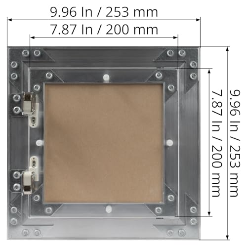 8" x 8" Waterproof Drywall Access Panel, Tileable and Paintable Ceiling and Wall Access Panel for Drywall, Wire Cover for Wall Covering Panels, Push to Open, Flush-Mount Wall Hole Cover - size: 8x8 Inch