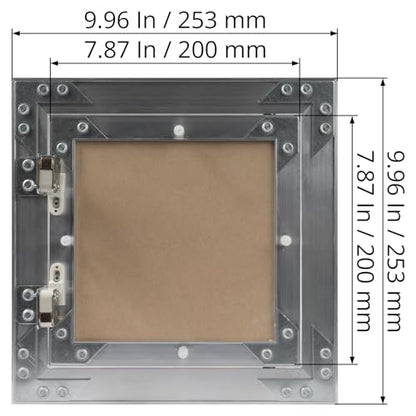 8" x 8" Waterproof Drywall Access Panel, Tileable and Paintable Ceiling and Wall Access Panel for Drywall, Wire Cover for Wall Covering Panels, Push to Open, Flush-Mount Wall Hole Cover - size: 8x8 Inch
