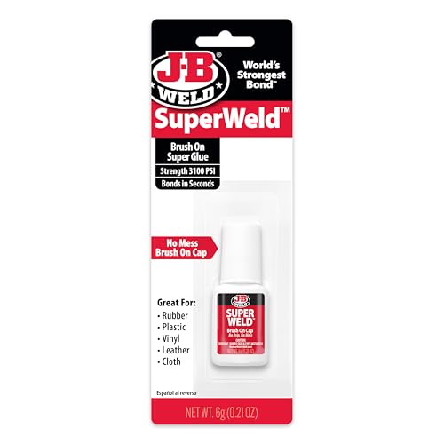 J-B Weld 33106 SuperWeld Glue - Clear Super Glue - 0.2 oz. (Packaging may vary) - size: 6 gram