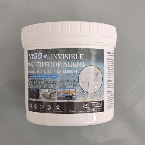 Transparent Waterproof Coating 17oz Clear Invisible Water Proof Sealant Agent Adhesive for Roofs Walls,Garden,Bathroom,Kitchen Indoor & Outdoor - size: 17OZ-1