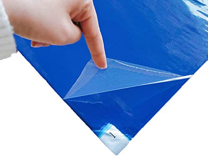Sticky Mat Cleanroom Doormat Dust-Free Workshop Blue Plant Floor Mat 30 Pieces per pad (1)