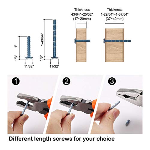 Amerdeco 10 Pack Polished Chrome Knurled Cabinet Knobs Kitchen Cabinet Handles for Drawer Dresser, Cupboard and Wardrobe ZH0036 - color: Brushed Satin Nickel
