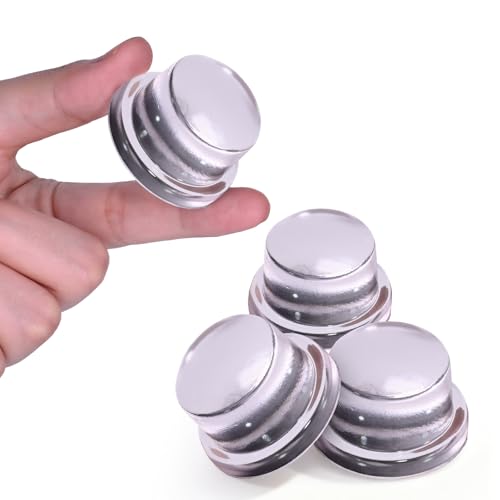 Upgraded Door Bumper 1.5" Clear Silicone | Self-Adhesive Door Knob Wall Protector |Large Rubber Door Stops for Wall Protection & Noise Reduction | 4 Pack - size: 4 Pack