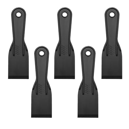5 Pcs Plastic Putty Knife,2Inch Flexible Paint Scraper Tool for Spackling,Repairing Drywall, Removing Wallpaper, Applying Mud or Plaster