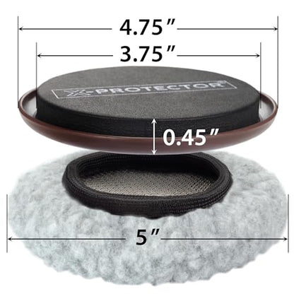 Furniture Sliders X-PROTECTOR - 4+4 Pack 5” - Multi-Surface Furniture Sliders for Carpet & Hard Floors - 4 Furniture Movers for Carpeted Floors and 4 Hardwood Socks - Move Your Furniture Easily! - size: 4+4 Pack 5 in (Grey)