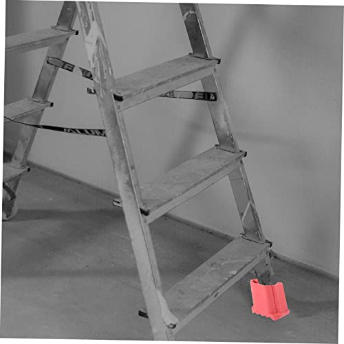 POPETPOP 4pcs Slip Mats for Ladders Non Slip Furniture Pads Staircase Step Treads Ladder for Stairs Outdoor - color: Red