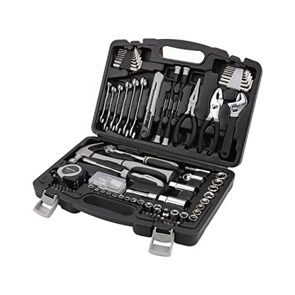 Amazon Basics 131-Piece General Household Hand Tool Set with Storage Case for Home Repair, Portable - size: 131-piece