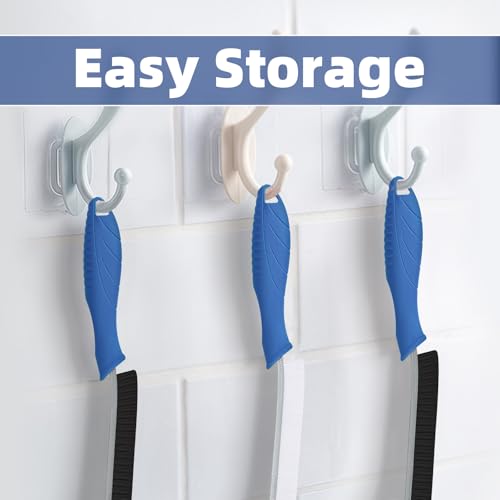 FOOGWEE Hard Bristle Crevice Cleaning Brush - Cleaning Supplies - Grout Cleaning Brushes for Household Use - Crevice Cleaning Tool for Bathroom, Home and Kitchen (3, Blue) - color: Blue