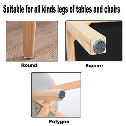40pcs Round Heavy Duty Nail-on Felt Pad for Furniture Chair Table Leg Feet Floor Protectors Slide Smoothly (White, Pad Diameter 24mm) - color: White 24mm (40 Pcs)