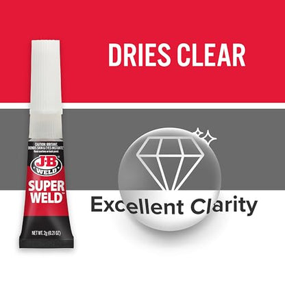 J-B Weld 33102 SuperWeld Glue - 2g Super Glue Tubes - size: 2 gram