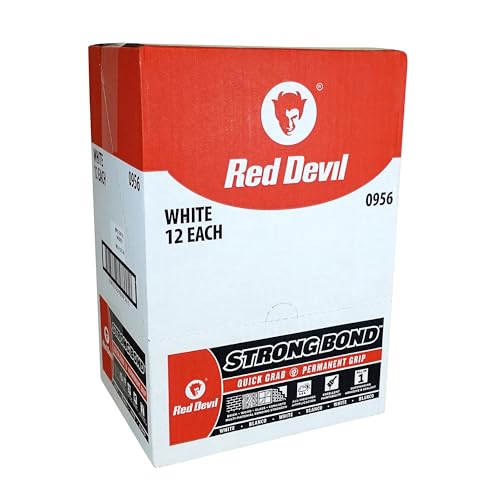 Red Devil 0956 Strong Bond Hybrid Polymer Construction Adhesive and Sealant, 9 Oz., White, 12 Pack - style: 12 Pack
