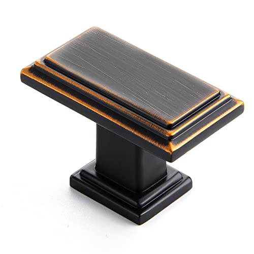 Ravinte Cabinet Knobs Rectangular Kitchen Drawer Knobs for Cabinets and Dresser (Oil-Rubbed Bronze, 1 Pack) - color: Oil Rubbed Bronze