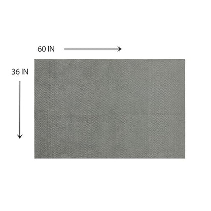 Mohawk Home Oil Spill Moisture Barrier Mat Utility Solid Gray 3' X 5' Other Perfect for Kitchen, Living Room, Kids Room, Dining Room, Hallway, Office, Garage, Entryway, Bathroom, Laundry Room - size: 3' x 5' (Rectangular)