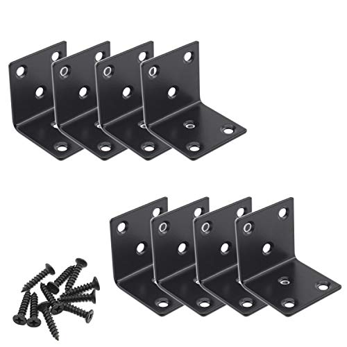 Heavy Duty Stainless Steel Corner Bracket,ULIFESTAR L Shaped Shelf Bracket 90 Degree Corner Brace Large Joint Right Angle L Bracket for Furniture Wood Cabinets Shelves (40x40x40mm) - size: 40*40*40mm