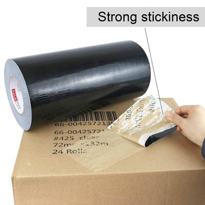 Wide Duct Tape 12 Inch, Industrial Grade 30Yards (90 ft) Wide Tape Duct, 9 Mil Heavy-Duty, Waterproof, Strong, Flexible, No Residue, for Crafts & Home Improvement (Black, 12'' x 90ft) - color: Black, size: 12'' x 90ft