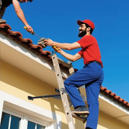 Ladder Stabilizer, Ladder Stabilizer for Roof, Wall Ladder Standoff Premium Steel, Adjustable Leg 20.4-29.5" Ladder Stabilizer withstands 300 LBS Weight Rating