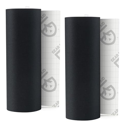 GEAR AID Tenacious Tape 3” x 20” Fabric and Vinyl Gear Repair Tape, Fix Holes and Rips in Puffy Jackets, Rain Gear, Tents, Sleeping Bags and Outdoor Equipment, Black, 2 Rolls - color: Black, style: 3" × 20" (2 Rolls)
