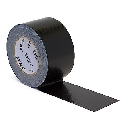 STIKK Duct Tape - Black Duck Tape - 3 inch x 60 Yards - Heavy Duty Tape for Repairs, Household Projects - for Commercial HVAC and Construction - Effective Heavy Duty Waterproof Duct Tape - color: Black