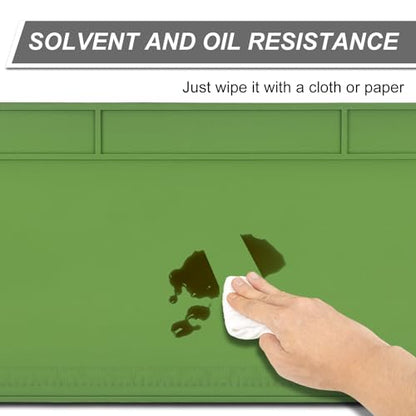 36"x12" Magnetic Tool Mat, Thickened Rubber Non-Slip Workbench Pad, Leak-Proof Easy-to-Clean Storage Mat for Mechanics & DIY Enthusiasts