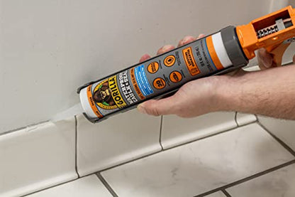 Gorilla Waterproof Caulk & Seal 100% Silicone Sealant; Clear; 10oz Cartridge (Pack of 6)