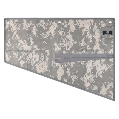 16 Pocket Wrench Roll Organizer, Rolled Tool Pouch Bag with Water Proof Oxford Cloth, Light Camouflage - color: Light Camouflage