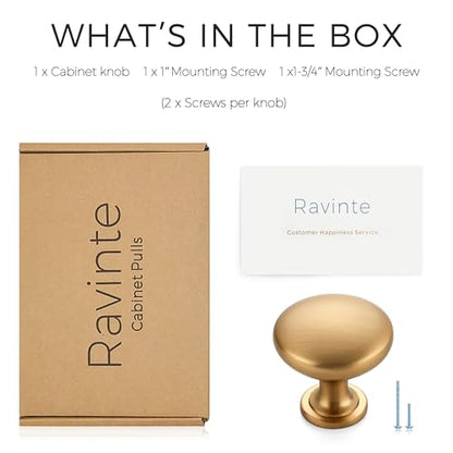 Ravinte Kitchen Cabinet Knobs - Champagne Bronze, Drawer Pulls and Door Knobs for Dresser Drawers - color: Champagne Bronze