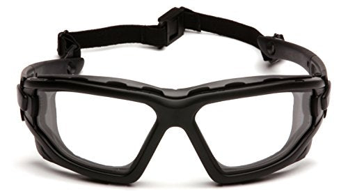 PYRAMEX I-Force Sporty Dual Pane Anti-Fog Goggle, Black Frame/Clear Anti-Fog Lens - color: Black Frame/Clear Anti-fog Lens