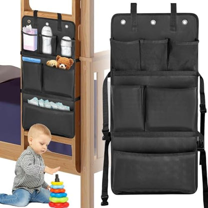 Ladder Protective Cover, Double-Layer Padded Bunk Bed Ladder Guard with Anti-Slip & Storage Pocket - Fall Protection Safety Pads for Loft, Attic, and Step Ladder Feet