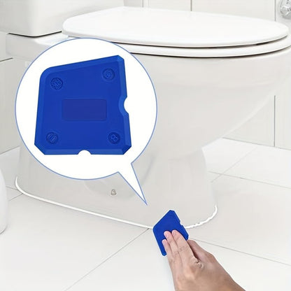 4 pcs Silicone Caulking Tools Compatible with Sealant Grout Finishing Sealing Blue Caulk Tool Kit Caulking Finishing Tools (Blue) - color: Blue