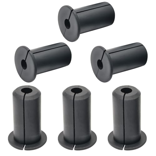 EASYEAH 6pc Starlink Cable Grommet 3/4" Silicone Waterproof Wall Hole Pass Through Split Cable Bushings for TV Wire Ethernet Cord, Starlink Cable Routing Kit Accessories,38mm/1.5"Ht, Black - color: Black-6, size: 0.75 in Dia x 1.5 in H