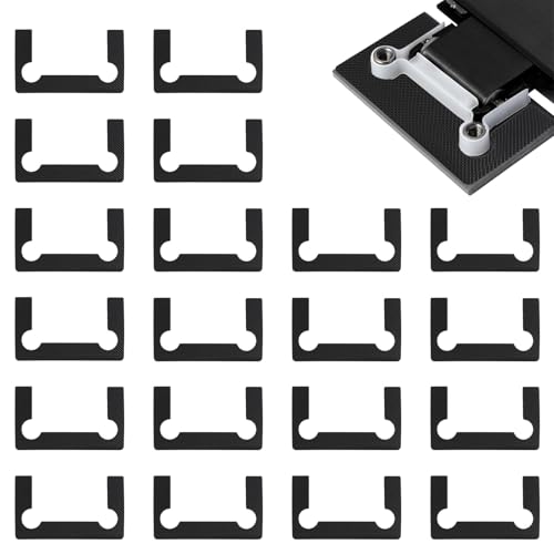 Gasket Replacement Kit for Hinges, 40Pcs Shower Doors Hinge Gaskets Black Anti-Slip Gasket Pad for Glass Door Hinge - color: Black, size: 40pcs Gasket