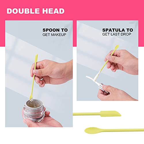 Beauty Spatula, 5 Pcs Small Spatula Mini Spatula for Cosmetics Lotion Makeup Spatula, Every Drop Tiny Spatula for Makeup and Kitchen Jar, Wax Waxing Body Hair Removal spatula - color: Mixed