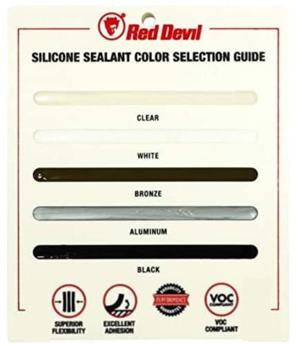 Red Devil 078040 Silicone Ultra 100% RTV Silicone Sealant, 10.1 oz., Brown, 12 Pack - color: Brown, size: 12 - Pack, style: 10.1 oz.