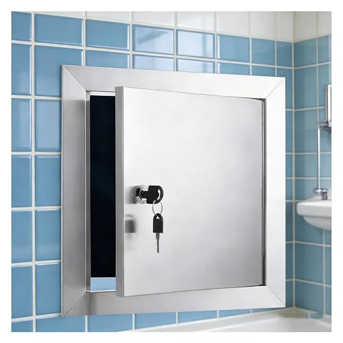Wall/Ceiling Small Plumbing Access Panel for Drywall - Stainless Steel, 5x5 4x4 6x6 7x7 8x8 9x9 10x10, Square Rectangle Recessed Wall Hole Cover Plate(6x10in) - size: 6x10in