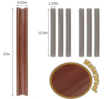 DraftBusterz - Dorm | Home Door Draft Stopper. Temperature Integrity, Noise/Smell/Light Insulation Under Door, 37.8 Inches - Trimable - Grey